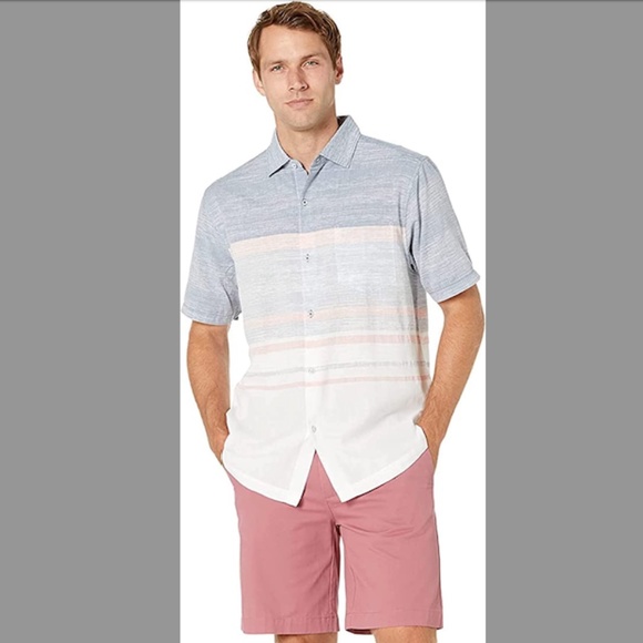 NWT - Tommy Bahama - Oceana Stripe Blue Allure Woven - Size L - Picture 3 of 10